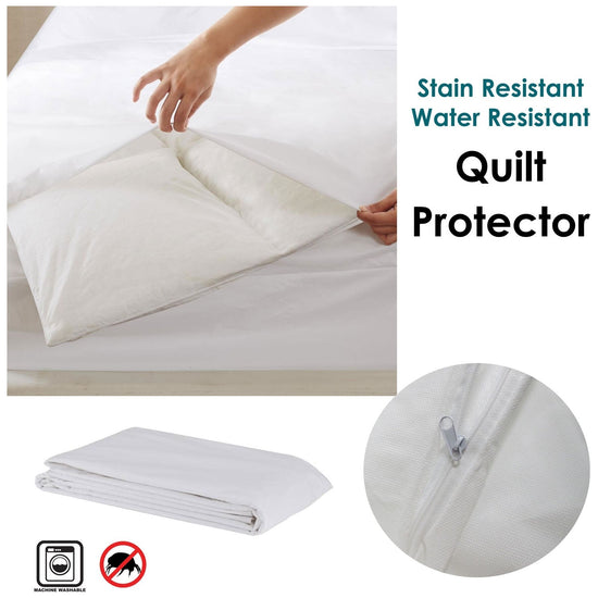 Stain/ Water Resistant Quilt Protector Double