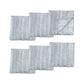 Set of 6 Perline Grey Jacquard Napkins 40cm x 40cm