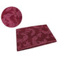 Damask Jacquard Polyester Tablecloth 180cm Round Leaf Burgundy