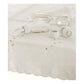 Embroidered Tablecloth - 170x360cm Oblong MARSHMALLOW