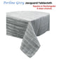 Perline Grey Jacquard Polyester Tablecloth 180 x 350cm