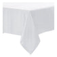 Polyester Cotton Tablecloth White 150 x 220 cm
