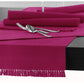 Hoydu Cotton Ribbed Table Runner 45cm x 150cm - FUSCHIA