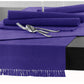 Hoydu Cotton Ribbed Table Runner 45cm x 200cm - ULTRA VIOLET