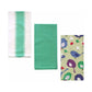Home Oasis Set of 3 Printed Cotton Rich Tea Towels 50 x 70 cm Birdie Mint
