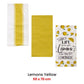 Home Oasis Set of 3 Printed Cotton Rich Tea Towels 50 x 70 cm Lemons Yellow