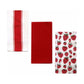 Home Oasis Set of 3 Printed Cotton Rich Tea Towels 50 x 70 cm Strawberry Red