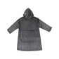 Accessorize Grey Super Soft Hooded Blanket Small/Medium