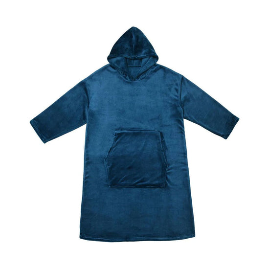 Accessorize Ink Blue Super Soft Hooded Blanket Extra Large