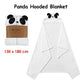 Happy Kids Panda Hooded Blanket