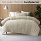 Accessorize Seersucker Natural 3 Piece Comforter Set King