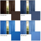 Pair of Polyester Cotton Rod Pocket Unlined Curtains 110 x 213 cm each Chocolate Dots
