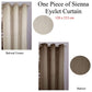 One Piece of Sienna Eyelet Curtain 120 x 213cm Walnut