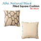Accessorize Alba Natural Black Filled Square Cushion