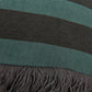 KAAT Amsterdam Viggo Green Stripe Square Filled Cushion 45cm x 45cm