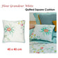 PIP Studio Fleur Grandeur White Quilted Square Cushion