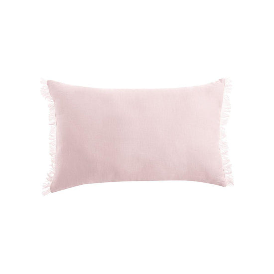 Vintage Design Homewares Blush French Linen Filled Cushion Oblong - 35cm x 55cm