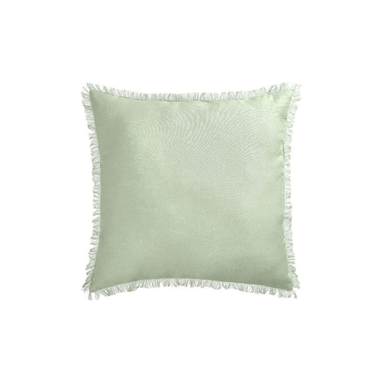 Vintage Design Homewares Sage French Linen Filled Cushion Square - 55cm x 55cm