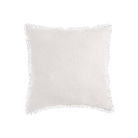 Vintage Design Homewares White French Linen Filled Cushion Square - 55cm x 55cm