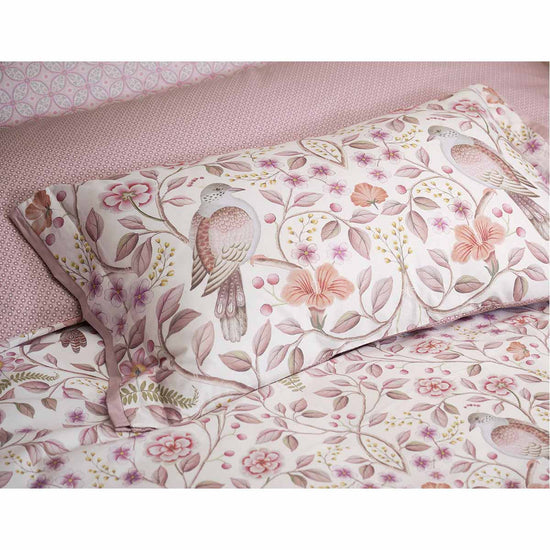 PIP Studio Garden of Dove Off White Cotton Cover Oblong Cushion 35cm x 60cm