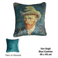 Bedding House Van Gogh Filled Square Cushion Blue