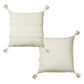Accessorize Indra Cotton Cushion Cover Off White