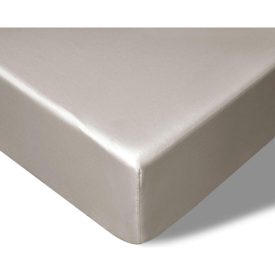 Accessorize 400TC Stone Bamboo Cotton Fitted Sheet 40cm Wall Double