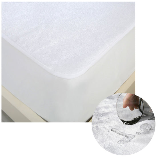Accessorize Cotton Top Waterproof Mattress Protector Double