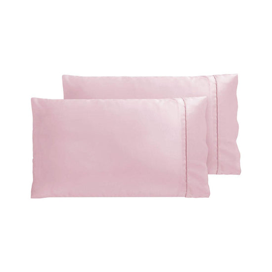 Accessorize 300TC Deluxe Essentials Satin Standard Pillowcases Blush