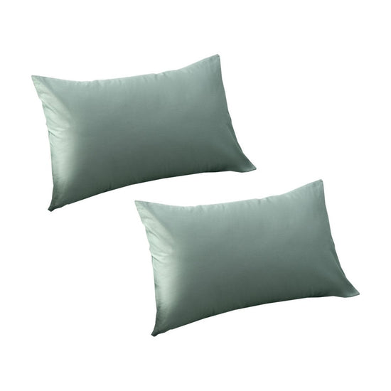 Accessorize Sage 400TC Bamboo Cotton Pair of Standard Pillowcases 48 x 73 + 15cm