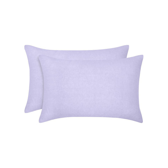 Vintage Design Homewares Pair of Lilac French Linen Standard Pillowcases 48 x 73cm