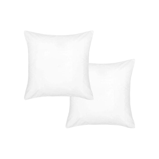 Accessorize Pair of White Piped Hotel Deluxe Cotton European Pillowcases