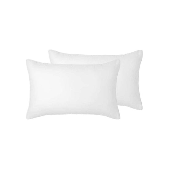 Accessorize Pair of White Piped Hotel Deluxe Cotton Standard Pillowcases