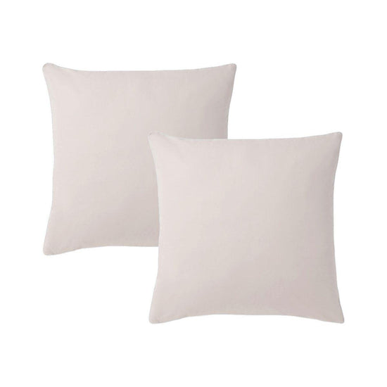 Accessorize Pair of  White/Natural Piped Hotel Deluxe Cotton European Pillowcases