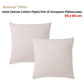 Accessorize Pair of  White/Natural Piped Hotel Deluxe Cotton European Pillowcases