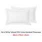 Accessorize Pair of White Tailored Hotel Deluxe Cotton Standard Pillowcases