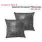 Accessorize Pair of Leopard Black Sequined European Pillowcases