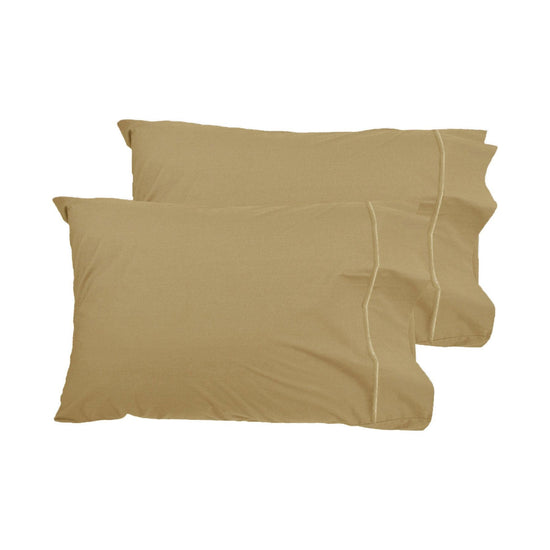 Grand Aterlier Pair of Queen Sized Pillowcases - Royal Gold