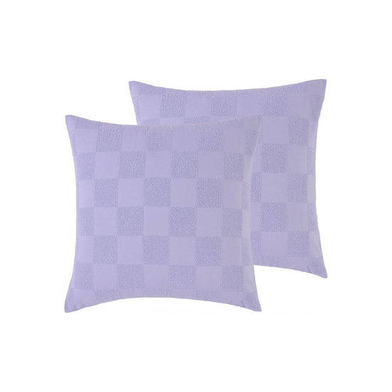 Accessorize Pair of Tipo Lilac Chenille European Pillowcases 65 x 65cm