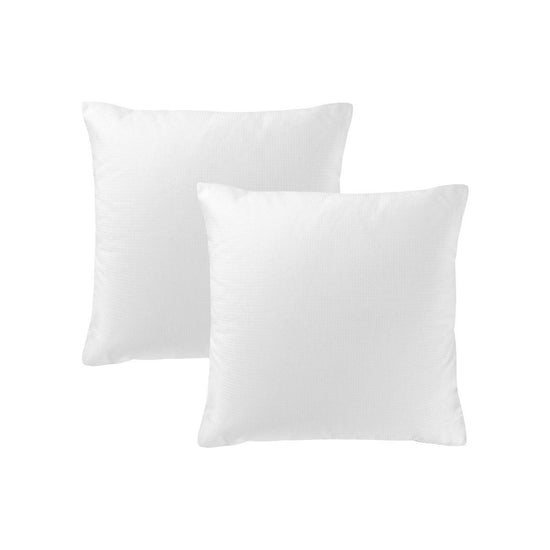 Accessorize Pair of Waffle White Cotton European Pillowcases