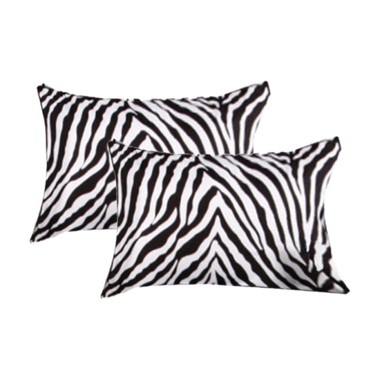 Accessorize 2 Pce Zebra Standard Pillowcase