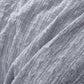 Accessorize Augusta Grey Ruched Quilt Cover Set Double