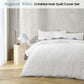 Accessorize Augusta White Ruched Quilt Cover Set King