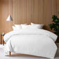 Accessorize White 400TC White Bamboo Cotton Double Stitched Quilt Cover Set Single