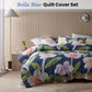 Accessorize Bella Blue Cotton Floral Quilt Cover Set Double