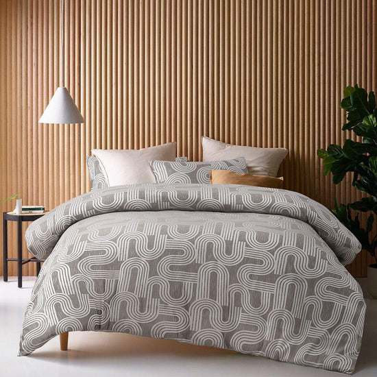 Accessorize Brent Jacquard Quilt Cover Set Queen