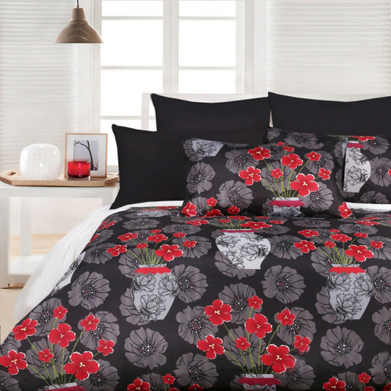 Big Sleep Devine Black Quilt Cover Set - Queen