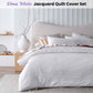 Accessorize Elma White Jacquard Quilt Cover Set Queen
