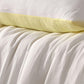 Vintage Design Homewares Hugo Reversible White Butter Cotton Gauze Quilt Cover Set Queen