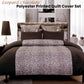 Big Sleep Leopard Chocolate Quilt Cover Set Single